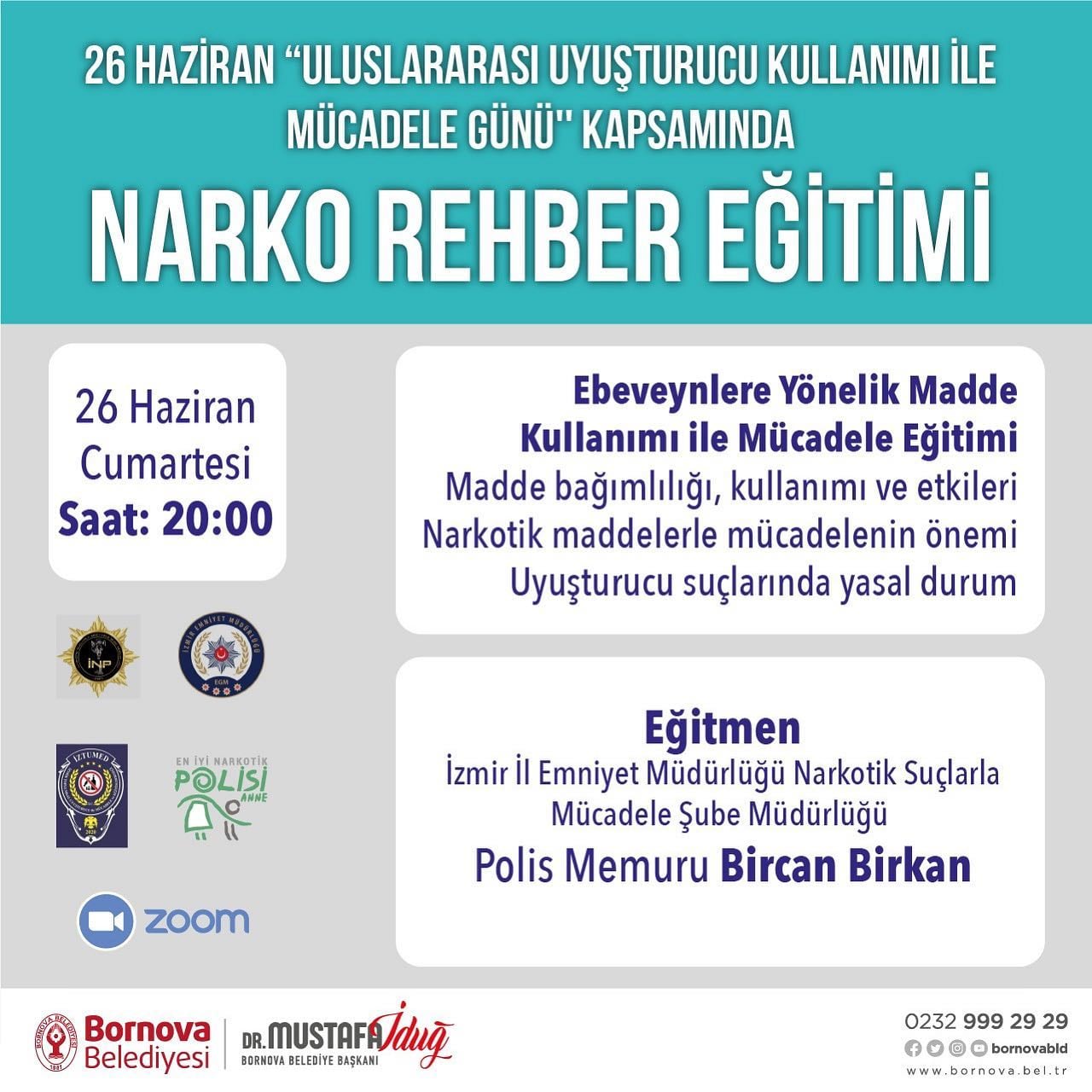 ULUSLARRASI UYUŞTURUCU KULLANIMI İLE MÜCADELE GÜNÜ ETKİNLİĞİ