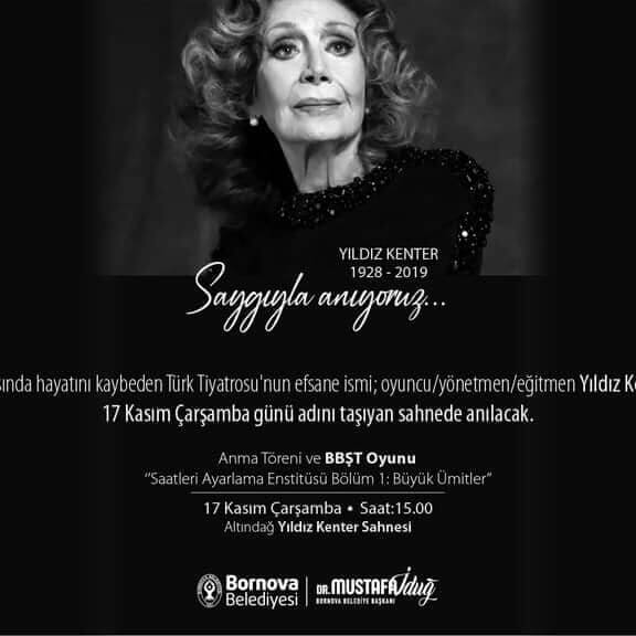 YILDIZ KENTER ANMA TÖRENİ