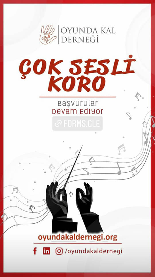 STK YERLESKEMİZİN ÜYELERİNDEN OYUNDA KAL DERNEGİ’NİN GENÇLERDEN OLUŞACAK OLAN ÇOK SESLİ KOROSU’NUN SEÇMELERİ